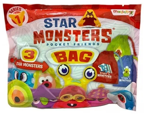 Mini Star Monsters Blindbag - 3 Star Monsters dans le sac assorti 12x15 cm