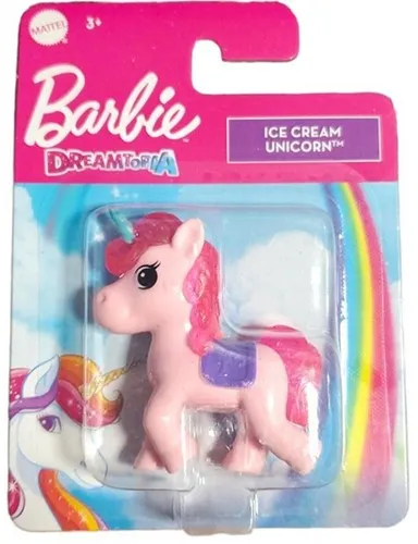 Mattel Barbie Dreamtopia Mini-Figurines Licorne 5 cm - Ice Cream Unicorn - Neuf