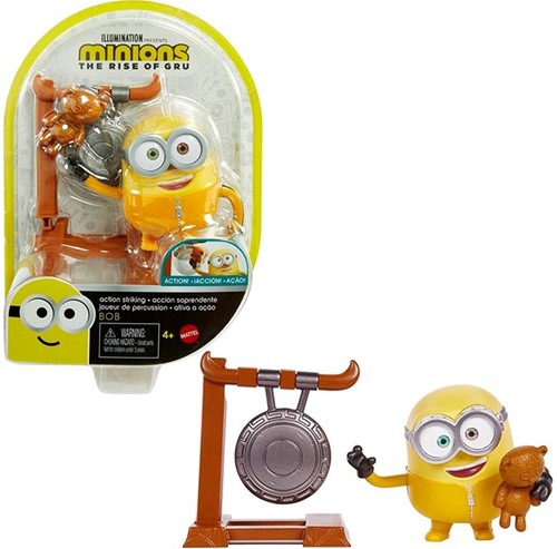 Mattel Minions Figurine 10cm Bob avec Gong 15x20cm