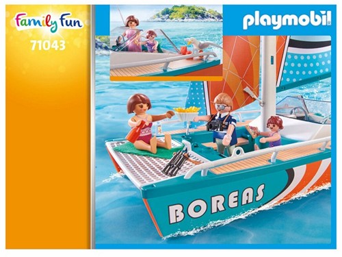 PLAYMOBIL Family Fun Catamaran 28x38cm