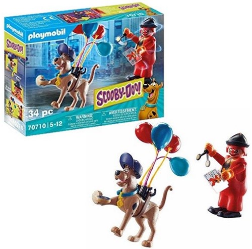 Playmobil Scooby Doo! Aventure avec Ghost Clown 14.5x18.5cm