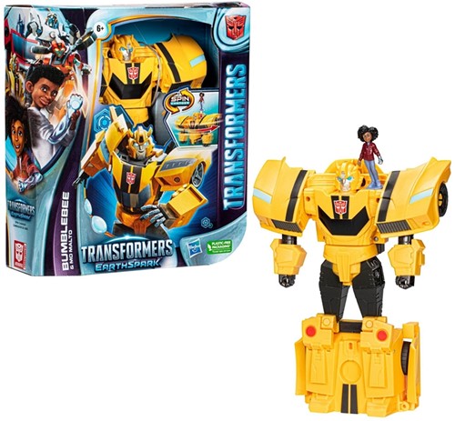 Transformers Earthspark Spin Changer Bumblebee & Mo Malto 20cm